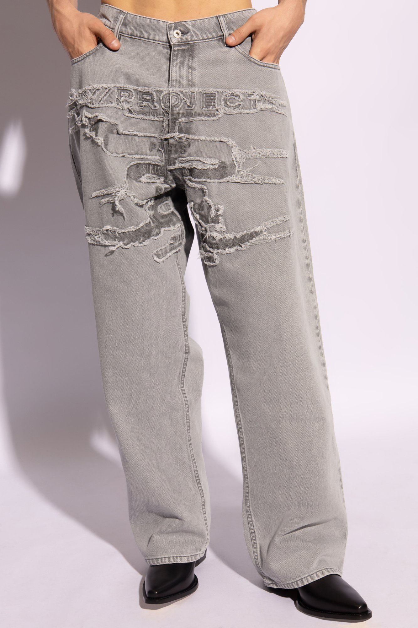 leg jeans Y Project - SchaferandweinerShops CF - embellished